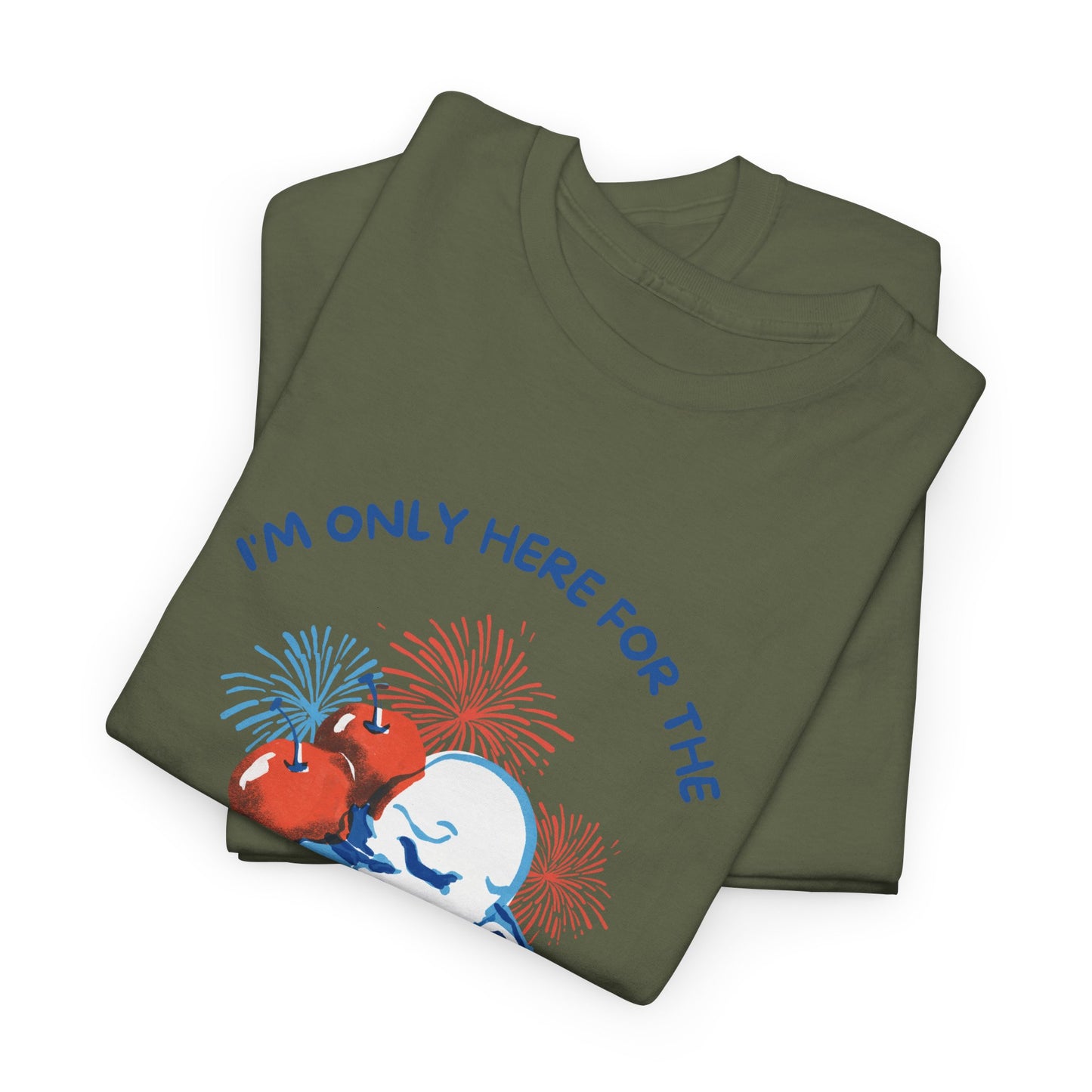 Here for the Lawn & Fireworks T-Shirt | Comfortable Fit,