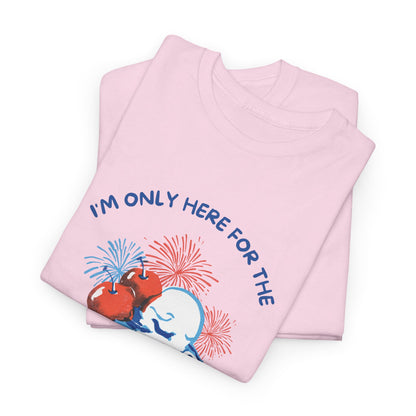 Here for the Lawn & Fireworks T-Shirt | Comfortable Fit,