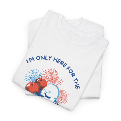 Here for the Lawn & Fireworks T-Shirt | Comfortable Fit,
