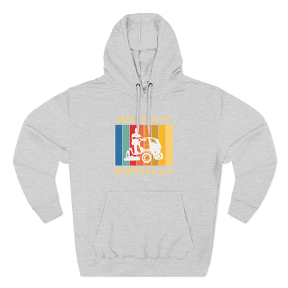 Mowing is my Happy Place Hoodie | Trendy Fleece Hooded Sweatshirt