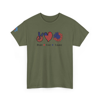 Peace Love Lawns T-Shirt | Stylish Graphic Tees