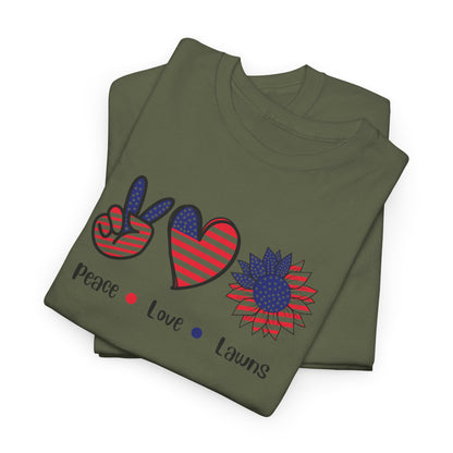 Peace Love Lawns T-Shirt | Stylish Graphic Tees