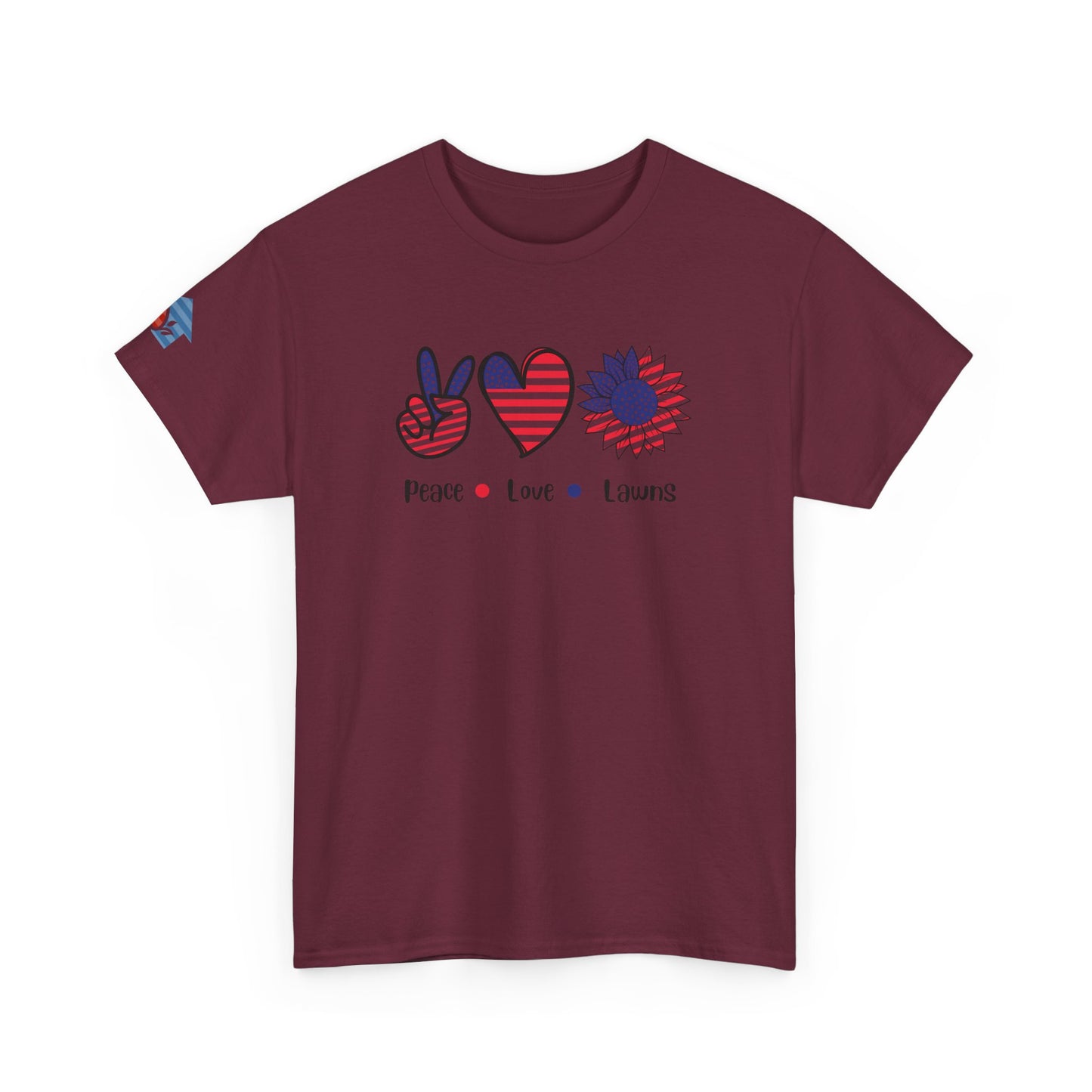 Peace Love Lawns T-Shirt | Stylish Graphic Tees