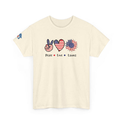 Peace Love Lawns T-Shirt | Stylish Graphic Tees