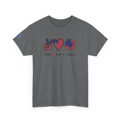 Peace Love Lawns T-Shirt | Stylish Graphic Tees