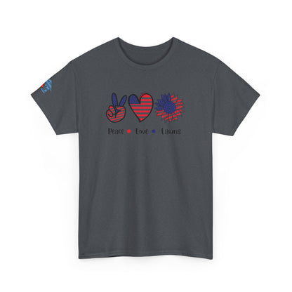Peace Love Lawns T-Shirt | Stylish Graphic Tees