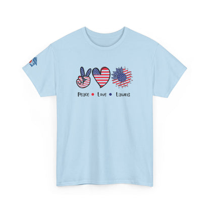 Peace Love Lawns T-Shirt | Stylish Graphic Tees