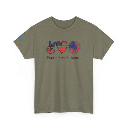 Peace Love Lawns T-Shirt | Stylish Graphic Tees