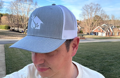 DIY Lawn Coach White Richardson 112 Snapback Hat | Custom Mowing Hat