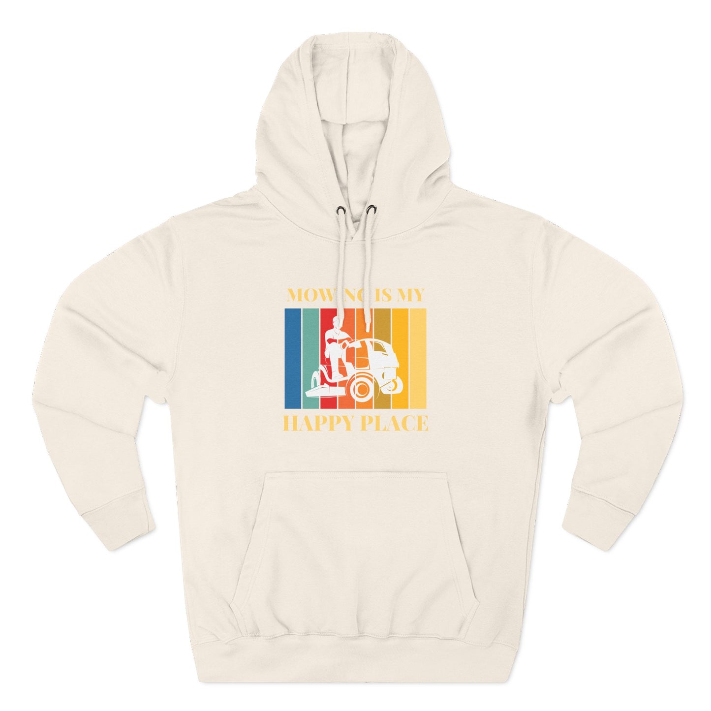 Mowing is my Happy Place Hoodie | Trendy Fleece Hooded Sweatshirt