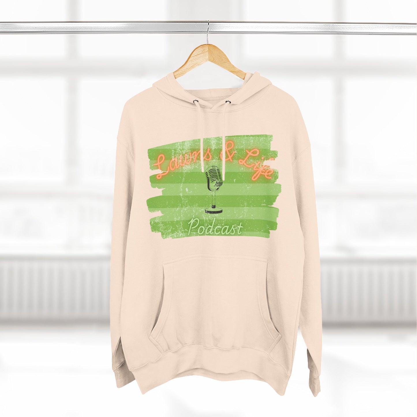 Lawns & Life Hoodie | Warm Fleece Hoodie for Winter