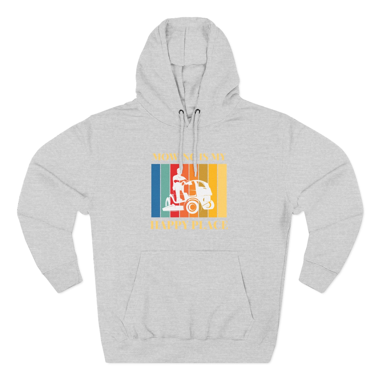 Mowing is my Happy Place Hoodie | Trendy Fleece Hooded Sweatshirt