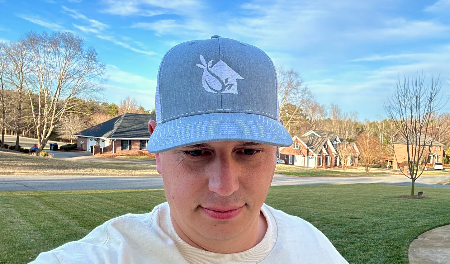 DIY Lawn Coach White Richardson 112 Snapback Hat | Custom Mowing Hat