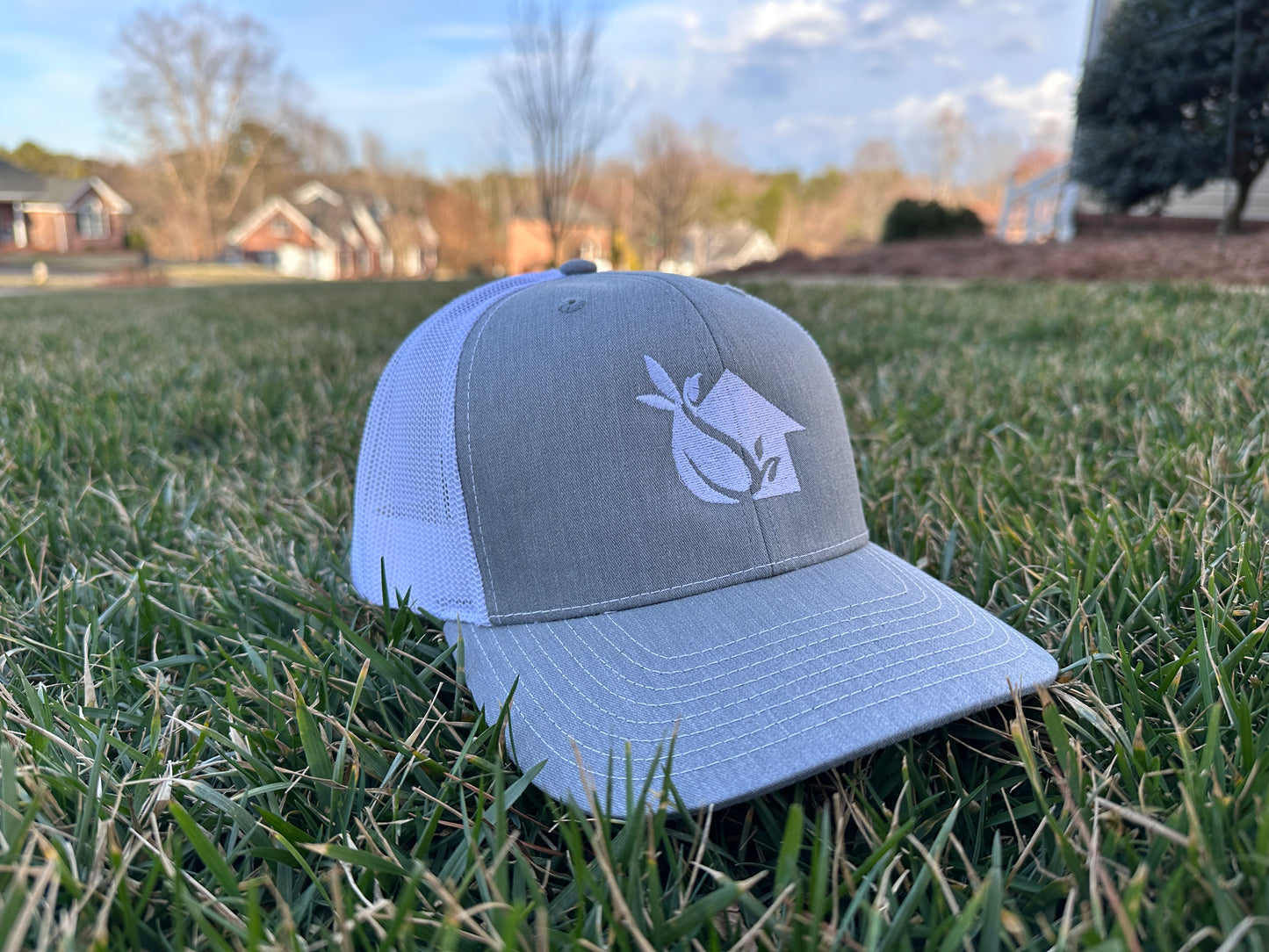 DIY Lawn Coach White Richardson 112 Snapback Hat | Custom Mowing Hat